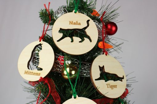 ornament313 -Cat Cutout Ornament & Magnet