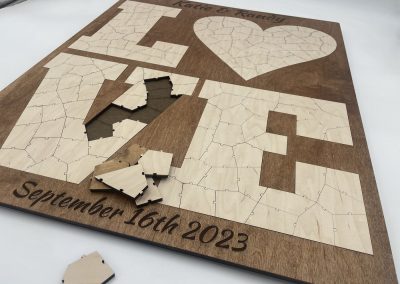 Wedding Love Puzzle Guest Book